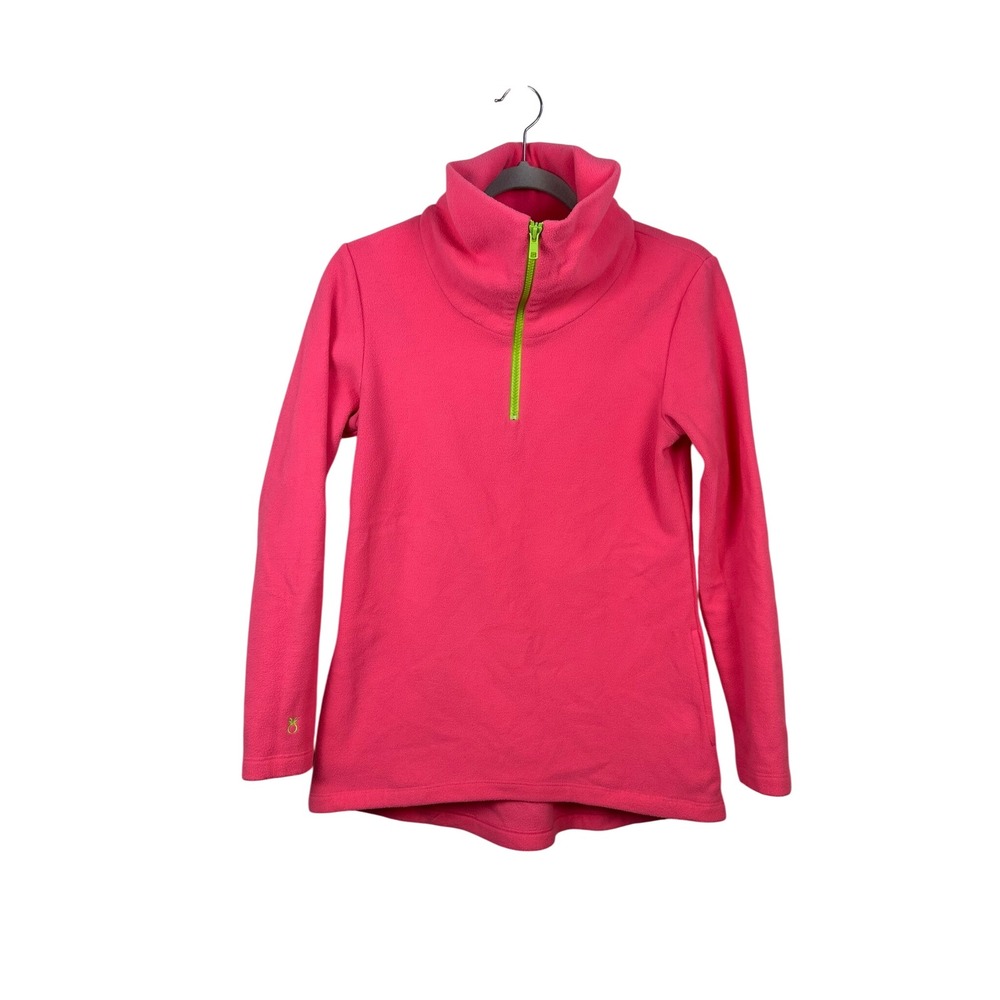 Dudley Stephens Fleece Pullover Womens XS Pink Neon Green Very Good Park Slope